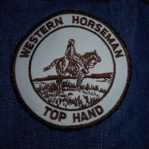 Vintage Wrangler denim Jacket Western Horseman - Picture 8 of 8